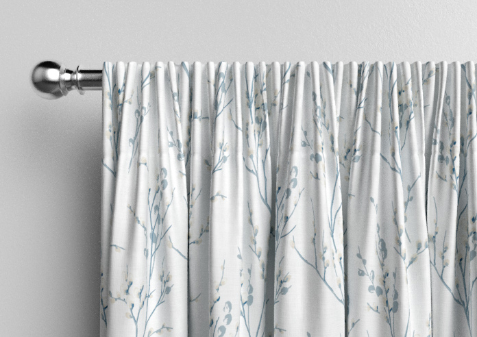 Laura Ashley Pussy Willow, Off White/Seaspray - Made to Measure Curtains - Image 9